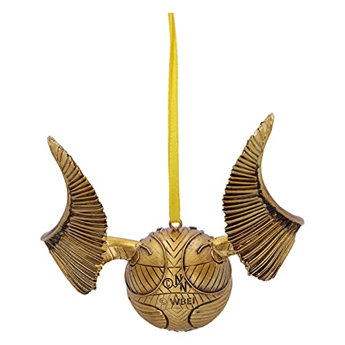 Nemesis Now Officially Licensed Harry Potter Golden Snitch Quidditch Hanging Ornament, Gold