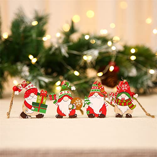12Pcs Festive Faceless Doll Ornaments - Christmas Gnome Crafts