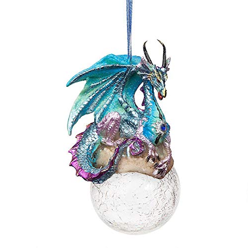 Frost Gothic Dragon Snowflake Ball Ornament - Christmas Decor