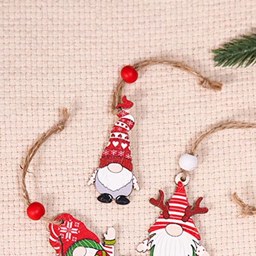 12Pcs Festive Faceless Doll Ornaments - Christmas Gnome Crafts