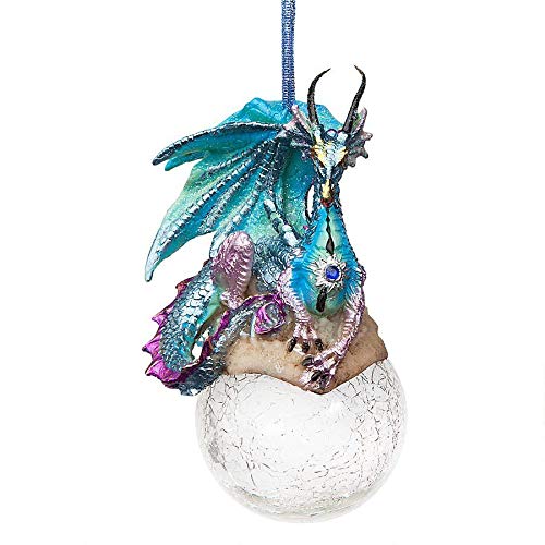 Frost Gothic Dragon Snowflake Ball Ornament - Christmas Decor