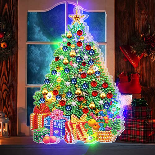 Christmas DIY Diamond Painting Kits with LED Light