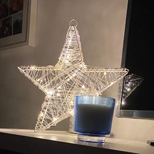 GEEZY 3D Metal/Acrylic Pre-Lit LED Christmas Star