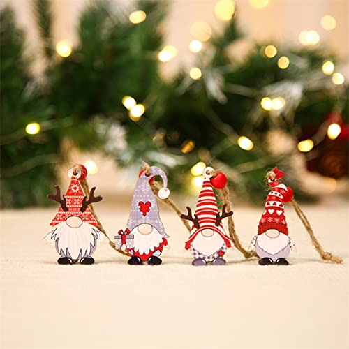 12Pcs Festive Faceless Doll Ornaments - Christmas Gnome Crafts