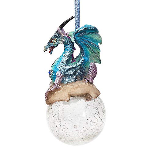 Frost Gothic Dragon Snowflake Ball Ornament - Christmas Decor
