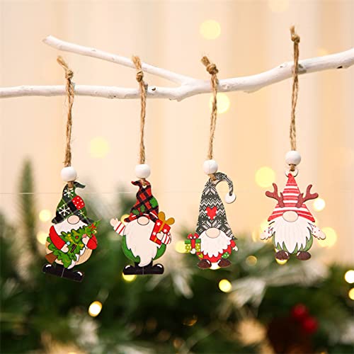 12Pcs Festive Faceless Doll Ornaments - Christmas Gnome Crafts