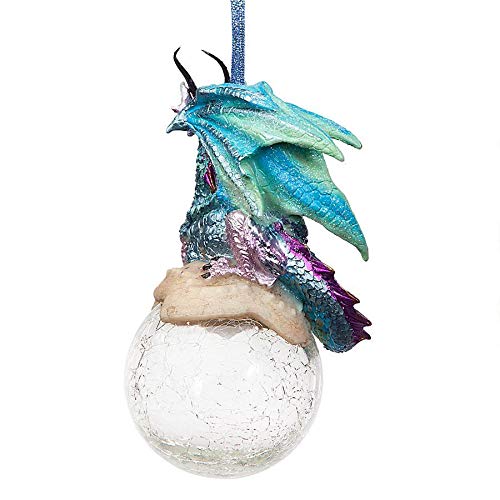 Frost Gothic Dragon Snowflake Ball Ornament - Christmas Decor