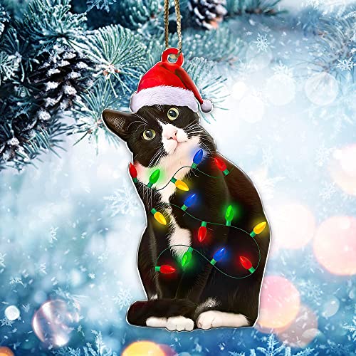 Tuxedo Cat Ornaments: Cute Xmas Tree Decor for Cat Lovers