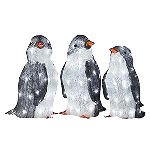 Christmas Penguin Light Up Ornaments with LED Lights