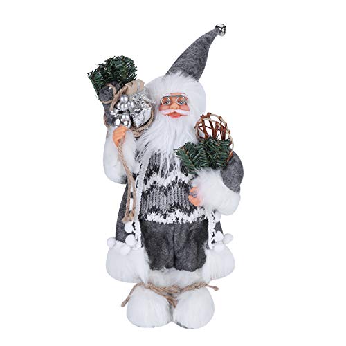 Christmas Santa Decor Dolls - 30CM (Grey Santa)