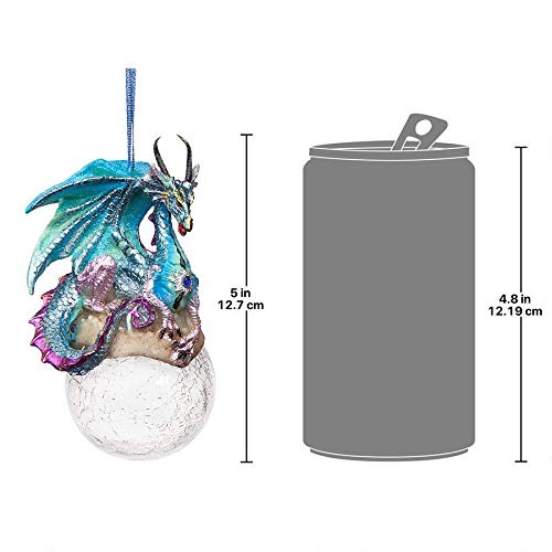 Frost Gothic Dragon Snowflake Ball Ornament - Christmas Decor