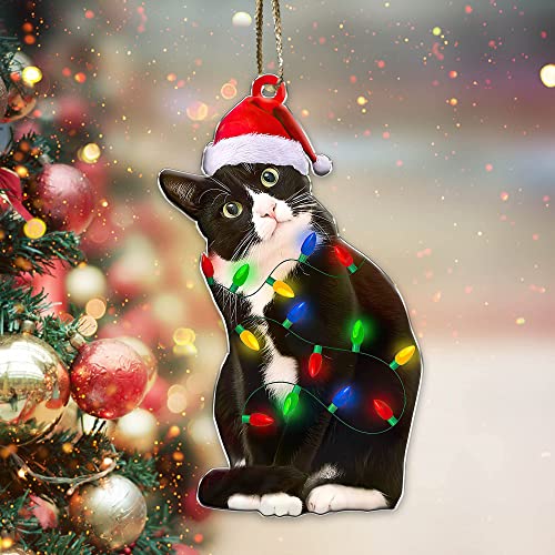 Tuxedo Cat Ornaments: Cute Xmas Tree Decor for Cat Lovers