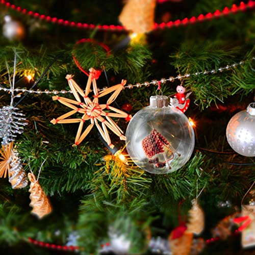 Festive Knitted Hanging Ball Ornaments for Christmas