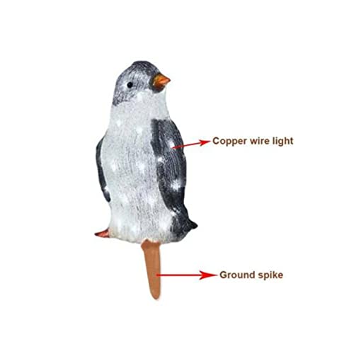 Christmas Penguin Light Up Ornaments with LED Lights