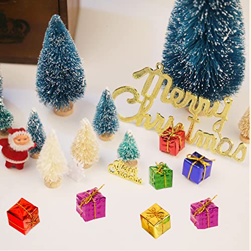 48pcs Mini Present Ornament Gift Box Hangings - (Color)