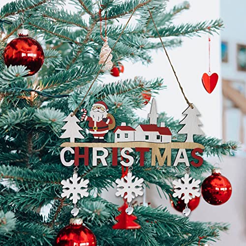 Wooden Christmas Decorations, Door Hanging Sign