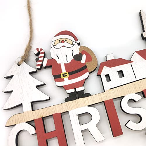 Wooden Christmas Decorations, Door Hanging Sign