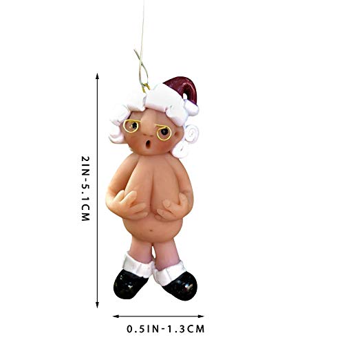 Naughty Santa Christmas Ornaments - Clearance Sale!