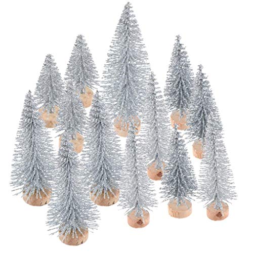 15 Mini Sisal Trees for DIY Christmas Crafts