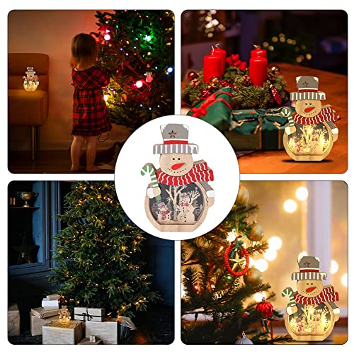 LED Christmas Santa Claus Snowman Decoration