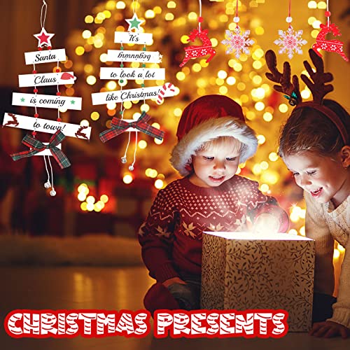Christmas Wooden Hanging Decorations for Xmas Party Gifts