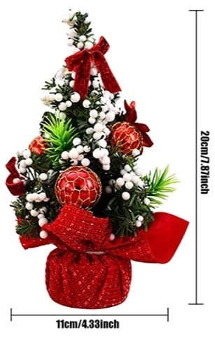 Small 20cm Decorated Christmas Tree for Xmas Décor