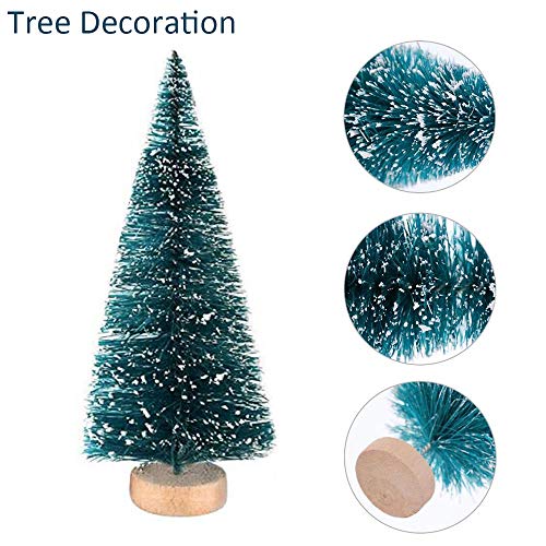 Christmas Trees Ornaments - 49PCS Mini Sisal Snow Frost Trees