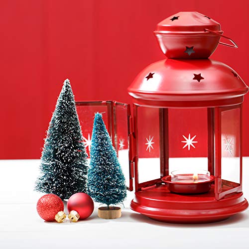 66Pcs Miniature Christmas Bottle Brush Trees for Festive Decor