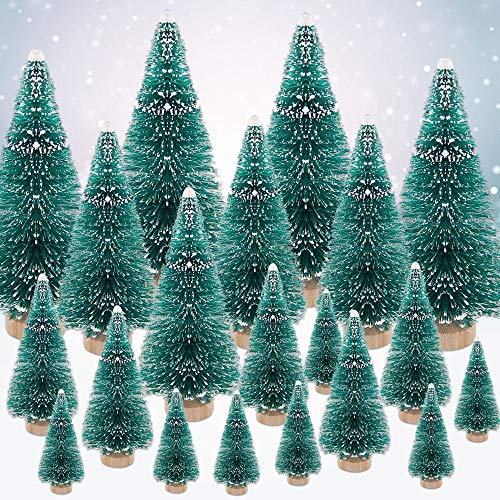 35 PCS Mini Christmas Trees for Tabletop Decor