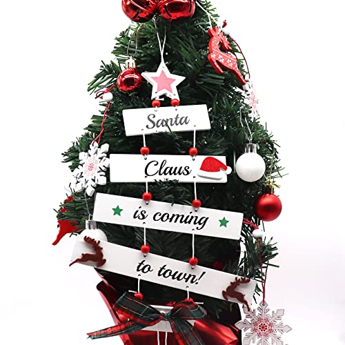 Christmas Wooden Hanging Decorations for Xmas Party Gifts