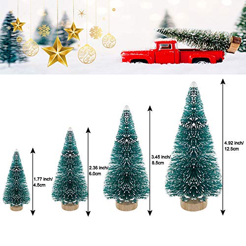 35 PCS Mini Christmas Trees for Tabletop Decor