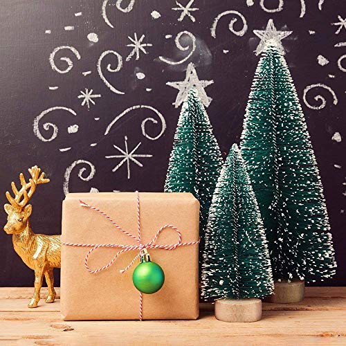 Christmas Trees Ornaments - 49PCS Mini Sisal Snow Frost Trees