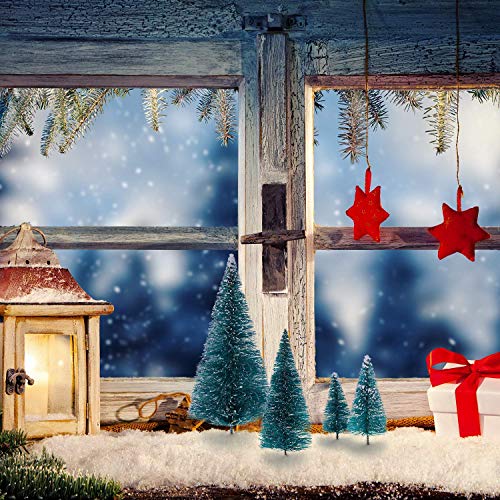 Christmas Trees Ornaments - 49PCS Mini Sisal Snow Frost Trees