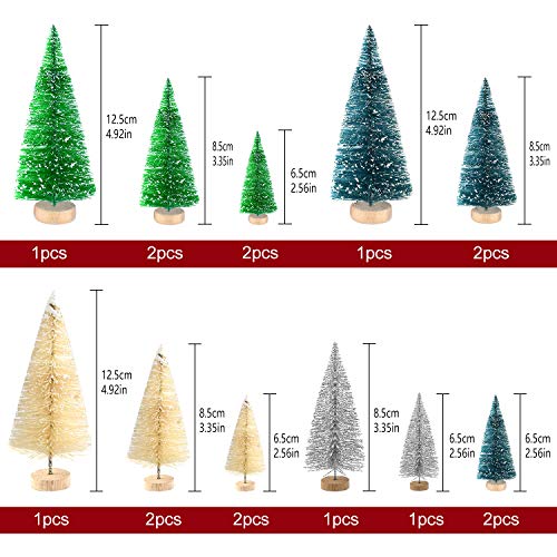 Mini Christmas Trees with Figures - 29pc Set