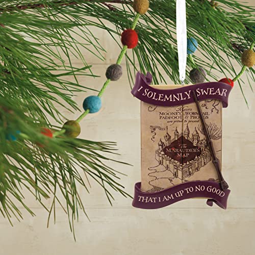 Harry Potter Marauder's Map Ornament, 8.8cm, Brown