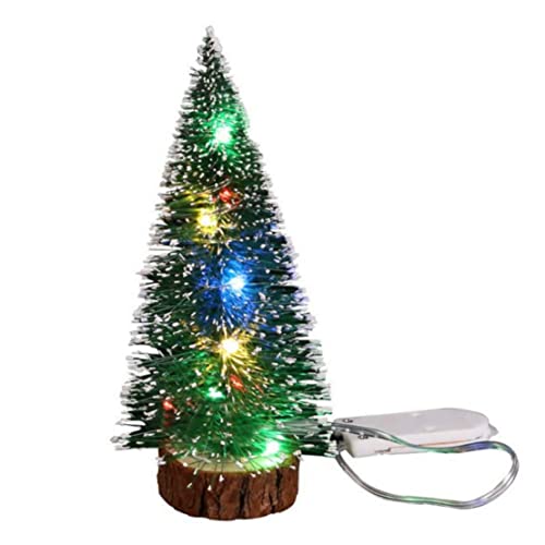 Colorful LED Christmas Dollhouse Accessories, Mini Tree
