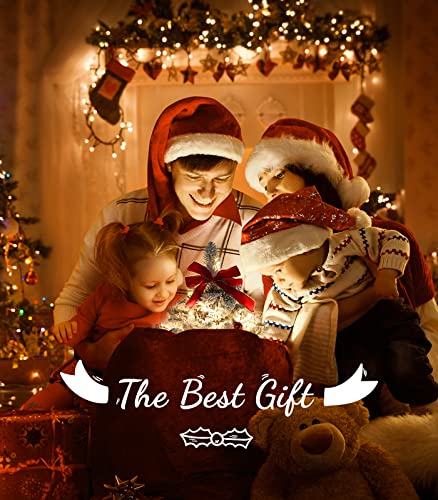 16 Inch Mini Christmas Tree with Hanging Ornaments