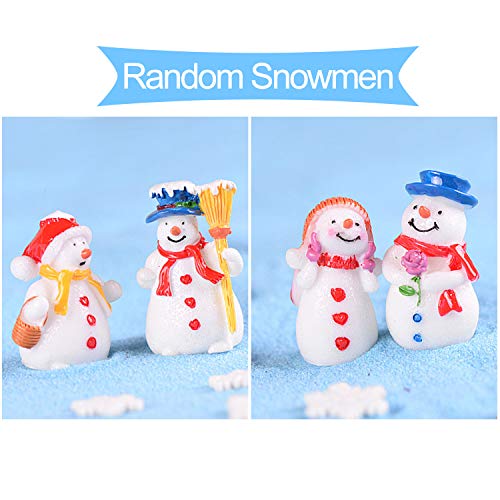 KUUQA 36Pcs Mini Sisal Snow Frost Trees Christmas Trees Bottle Brush Trees Plastic Winter Snow Ornaments Tabletop Trees with Merry Christmas Letters for Party Diorama Models SMALL SIZE TREES