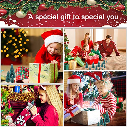 35 PCS Mini Christmas Trees for Tabletop Decor