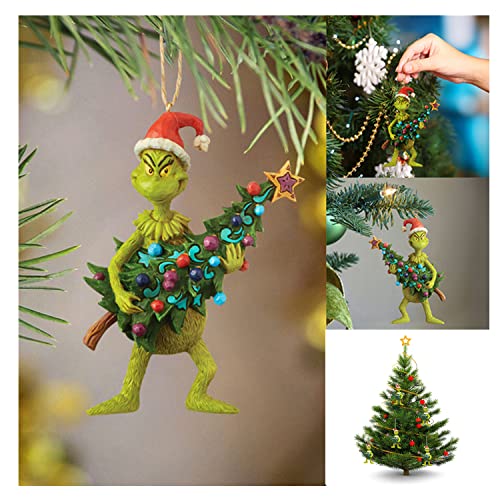 Funny Grinch Xmas Decor for Home Holiday Party