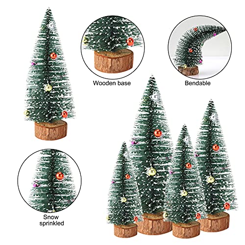 Miniature Christmas Tree, Ornaments - 3PCS Set