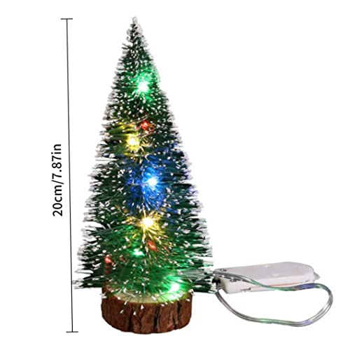 Colorful LED Christmas Dollhouse Accessories, Mini Tree
