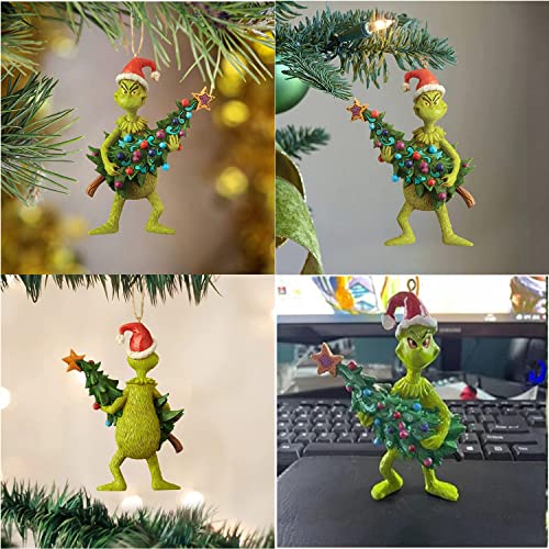 Funny Grinch Xmas Decor for Home Holiday Party