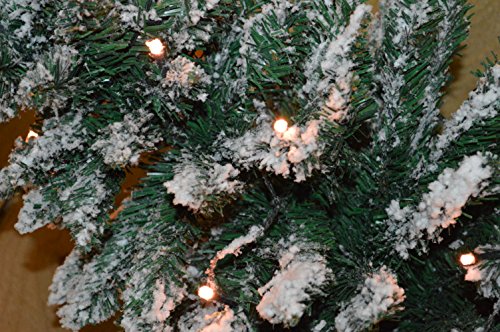 2ft LED Snow Flocked Christmas Tree - Green