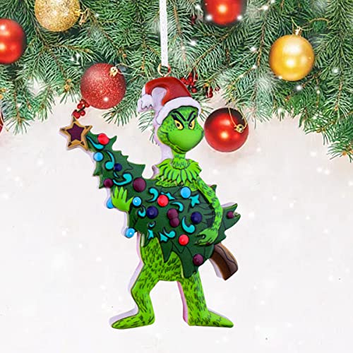 Funny Grinch Xmas Decor for Home Holiday Party