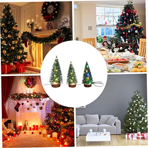 Colorful LED Christmas Dollhouse Accessories, Mini Tree
