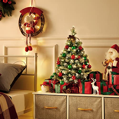 Prelit Tabletop Xmas Tree - Frosty Christmas Decor