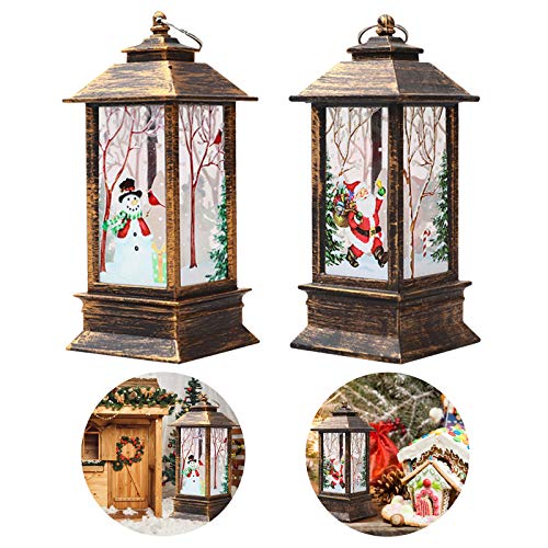 2PCS Santa Claus Snowman LED Tea Light Christmas Decor