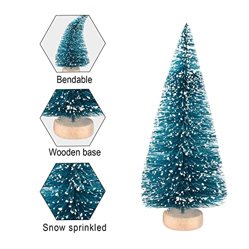 24 Mini Sisal Frost Christmas Trees: DIY Room Decor