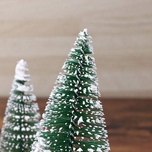 6pcs Small White Cedar Christmas Tree with Sticks